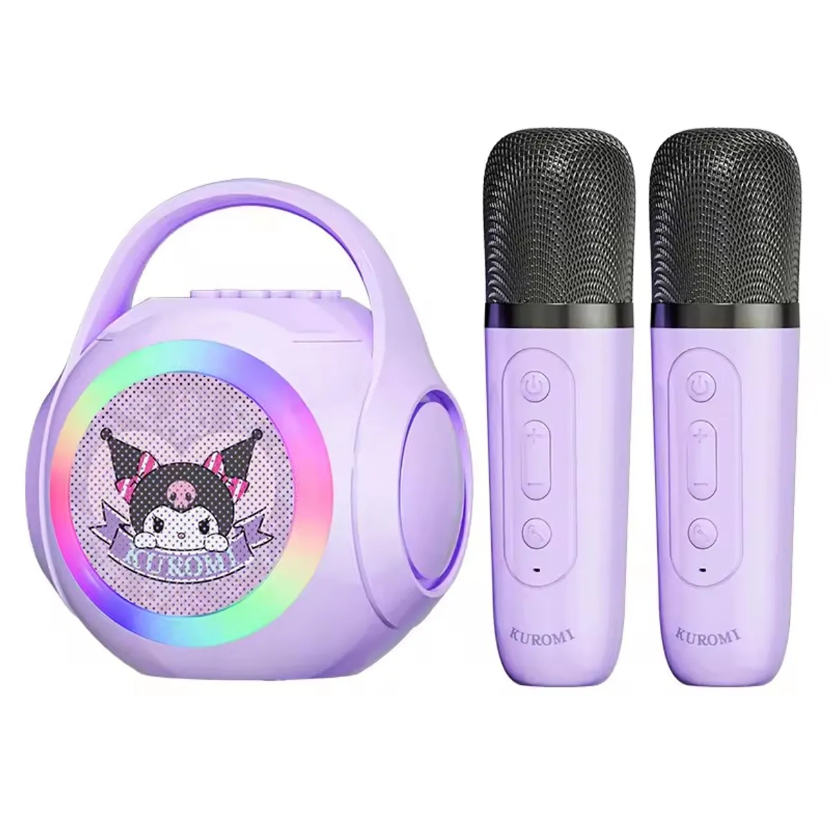 SANRIO - Altavoz Bluetooth 3IN1 LED charging BT karaoke speaker y 2 microphones