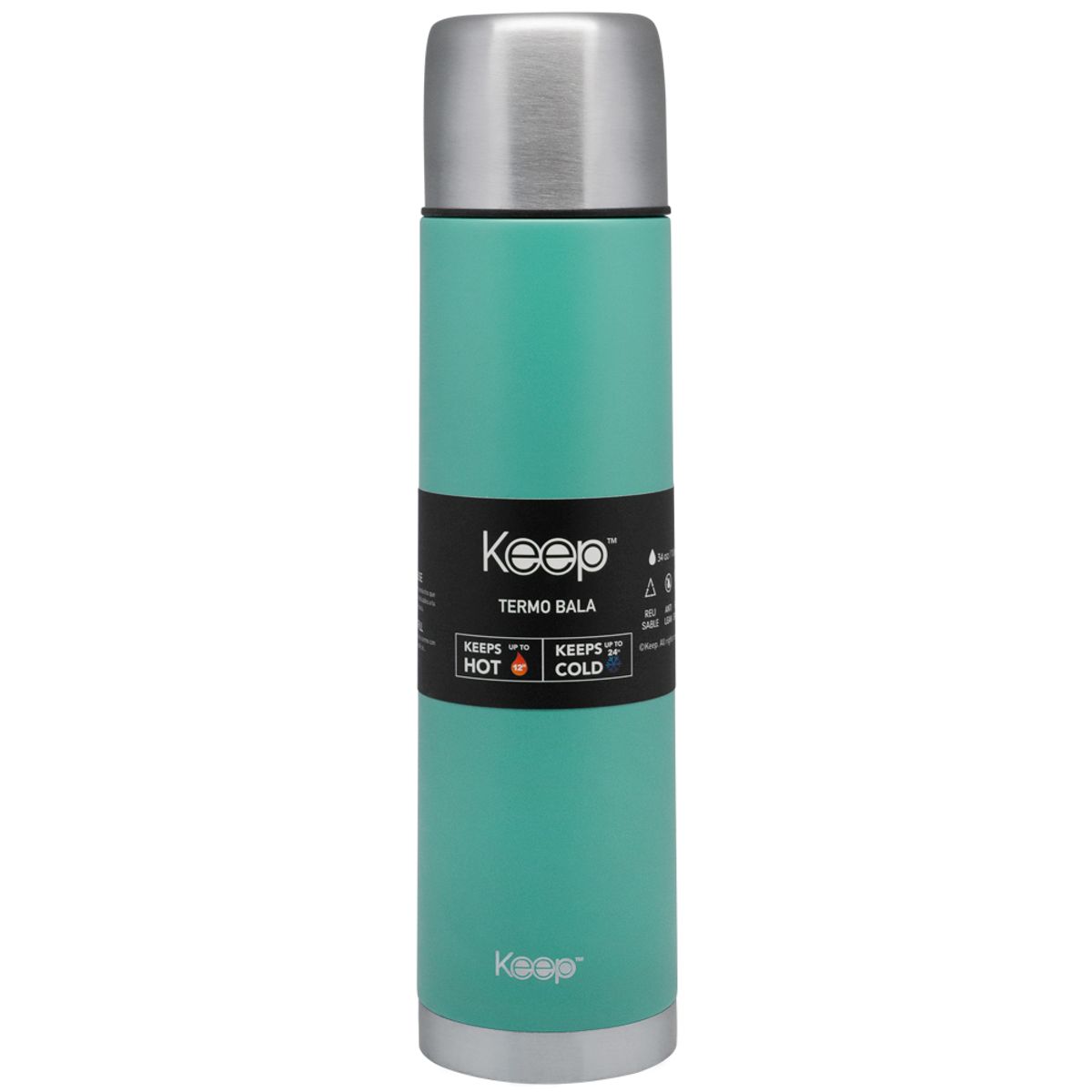 KEEP - Termo Bala 10L Rubber keep -CELESTE