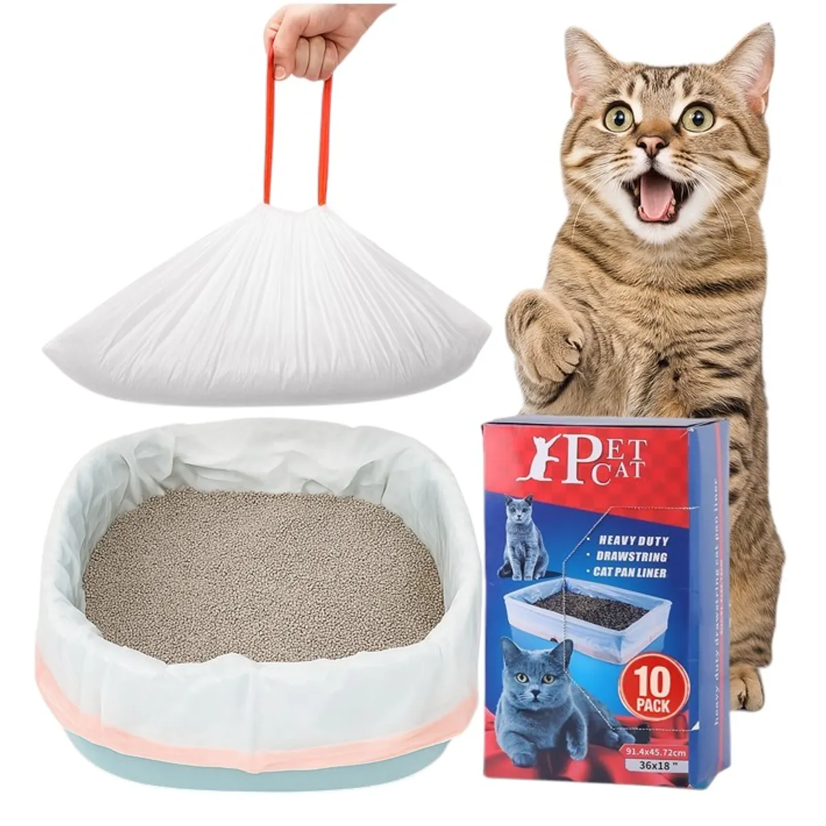 GENERICO - Bolsa Para Arenero Gatos Mascotas Bolsas Arena Desechable