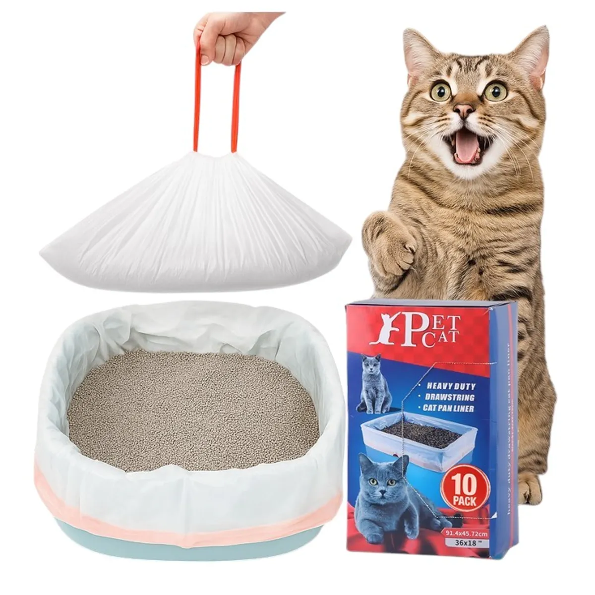 GENERICO - Bolsa Para Arenero Gatos Mascotas Bolsas Arena Desechable