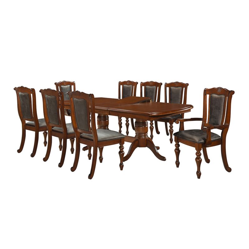 MSA MUEBLES SANTA ANA - Juego de Comedor 6 Sillas + 2 Sitiales Valladolid