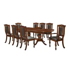 MSA MUEBLES SANTA ANA - Juego de Comedor 6 Sillas + 2 Sitiales Valladolid