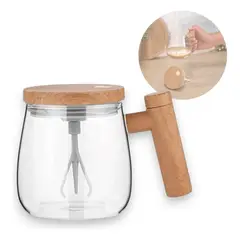 GENERICO - Taza Eléctrica Con Mezclador Automático Mug De Vidrio 400ml