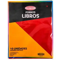 ARTEL - Bolsa Forros Libro Universitario Colores Surtidos 10uni