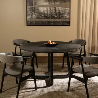 FORASTERO - Mesa De Comedor Malmo Xl Negra Ii