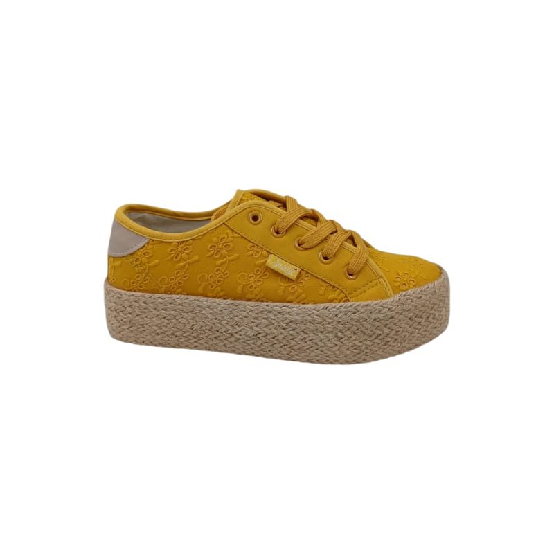 HERIEL - Zapatilla Amarilla Plataforma Mujer.