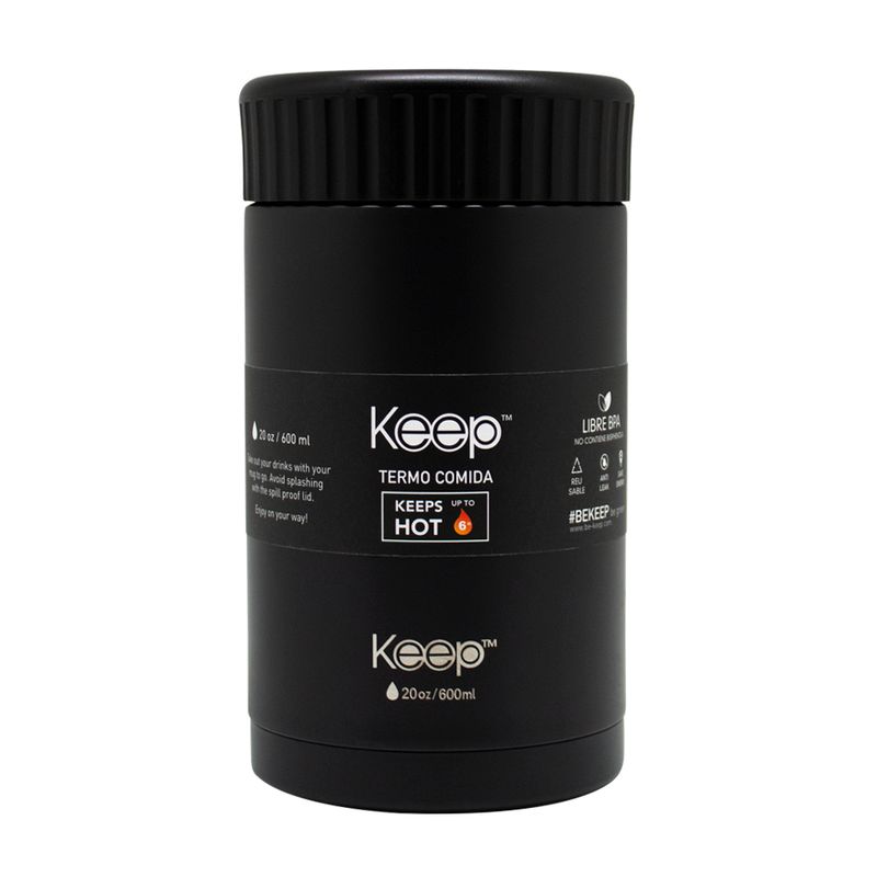 KEEP - Termo Comida Colores 0.6L keep -NEGRO