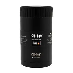 KEEP - Termo Comida Colores 0.6L -NEGRO