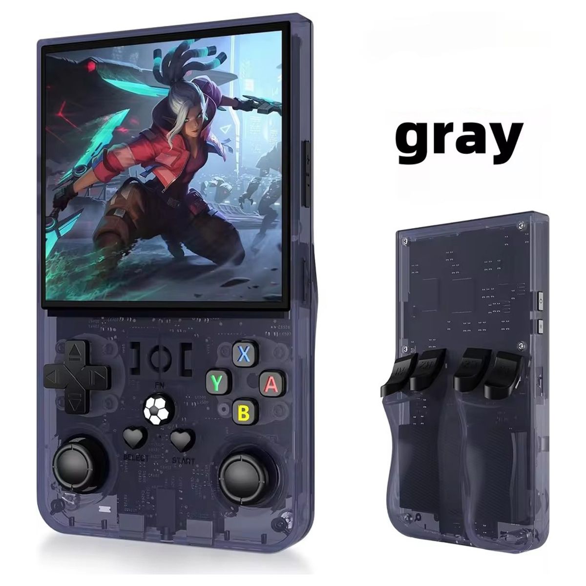 CORRERREY - Consola de videojuegos portátil Retro R36 PRO de sistema Linux