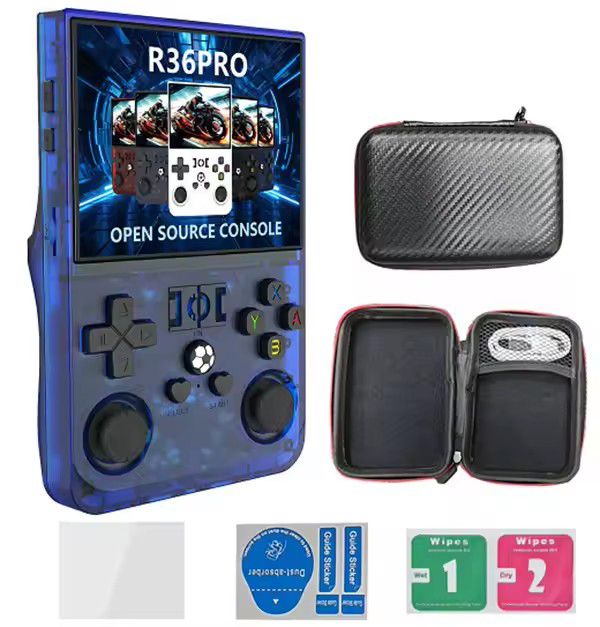 CORRERREY Consola de videojuegos portátil Retro R36 PRO de sistema Linux