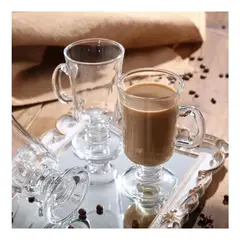 CUKIN - 6 Tazas Para Capuchino Café Té Vidrio 250ml Cappuccino Color Transparente