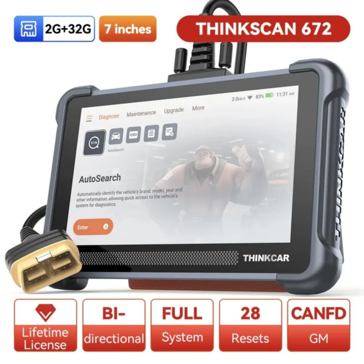 GENERICO - Scanner Automotriz Thinkscan 672