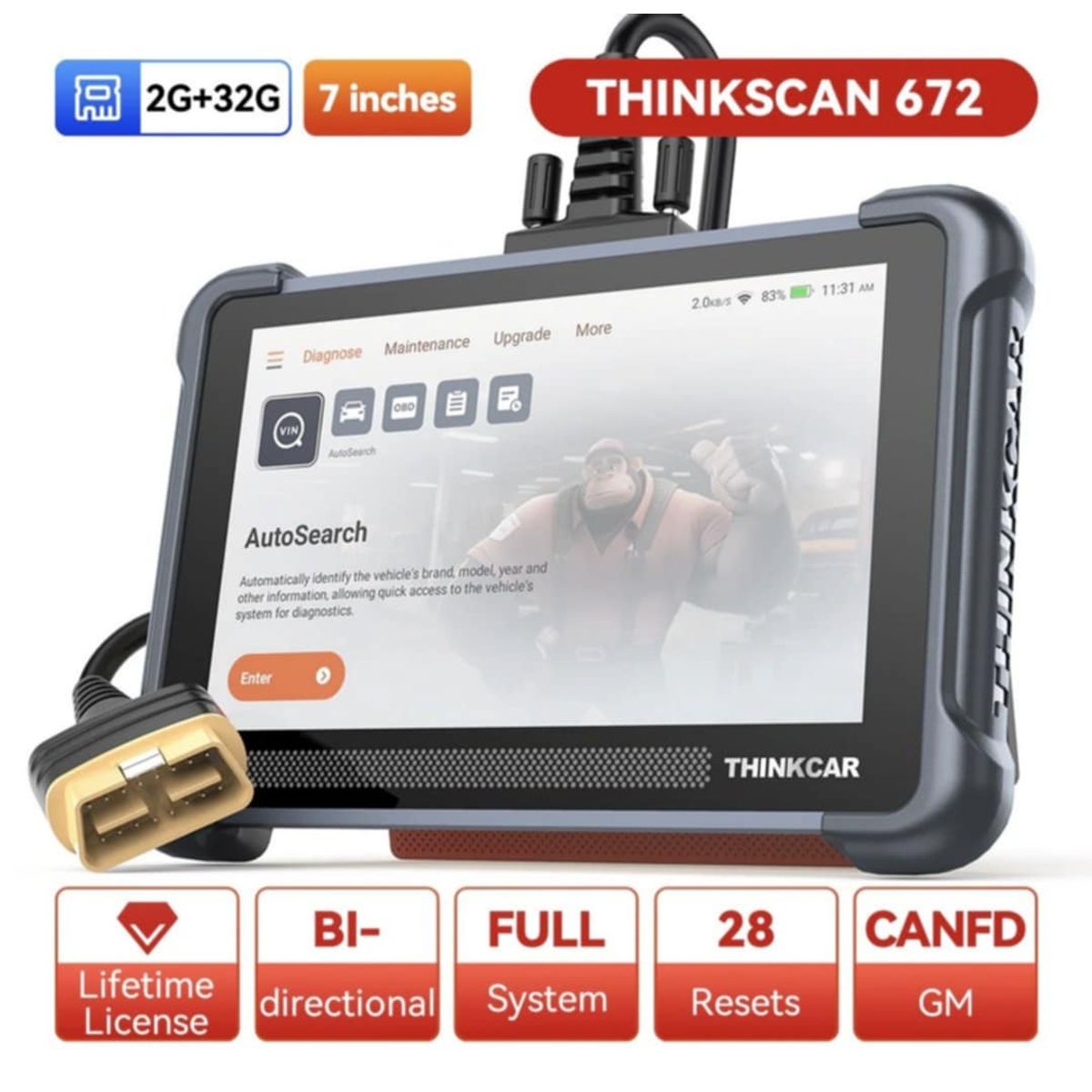 GENERICO - Scanner Automotriz Thinkscan 672