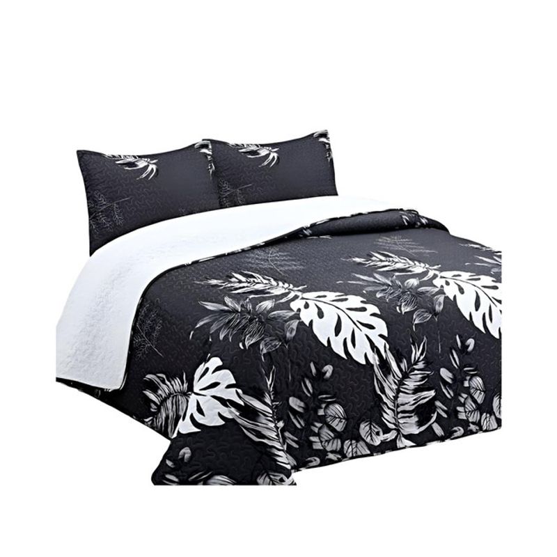 GENERICO - COBERTOR COLCHA QUILT SHERPA OTOÑO INVIERNO 2 PLAZAS