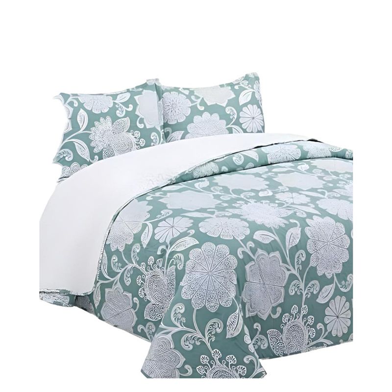 GENERICO - COBERTOR COLCHA QUILT SHERPA OTOÑO INVIERNO 2 PLAZAS