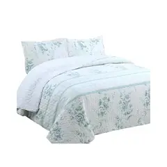 GENERICO - COBERTOR COLCHA QUILT SHERPA OTOÑO INVIERNO 2 PLAZAS