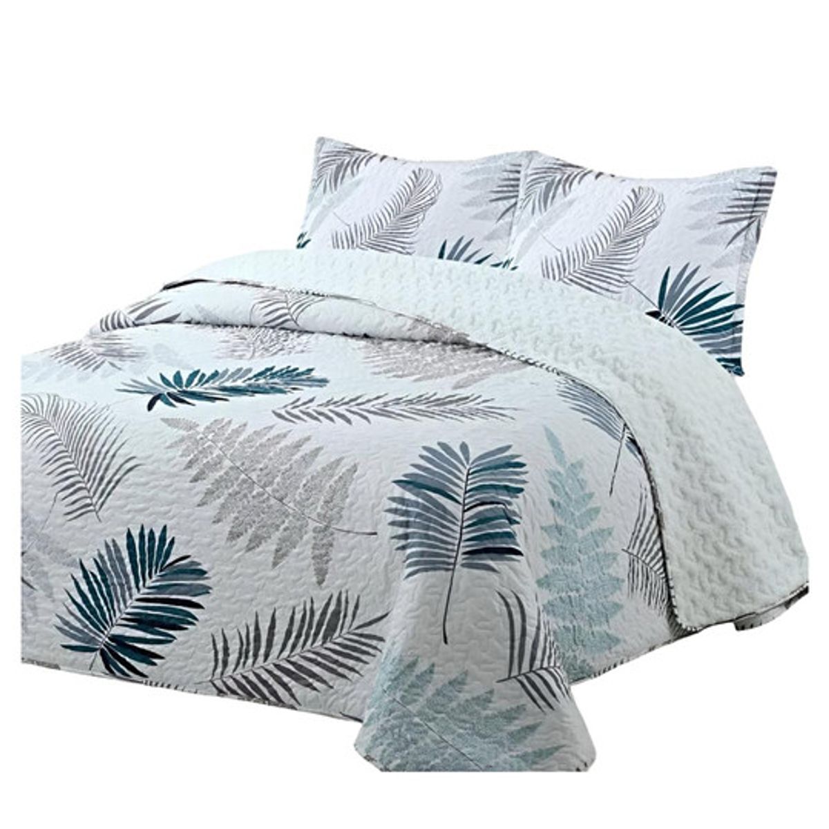 GENERICO - COBERTOR COLCHA QUILT SHERPA OTOÑO INVIERNO 2 PLAZAS