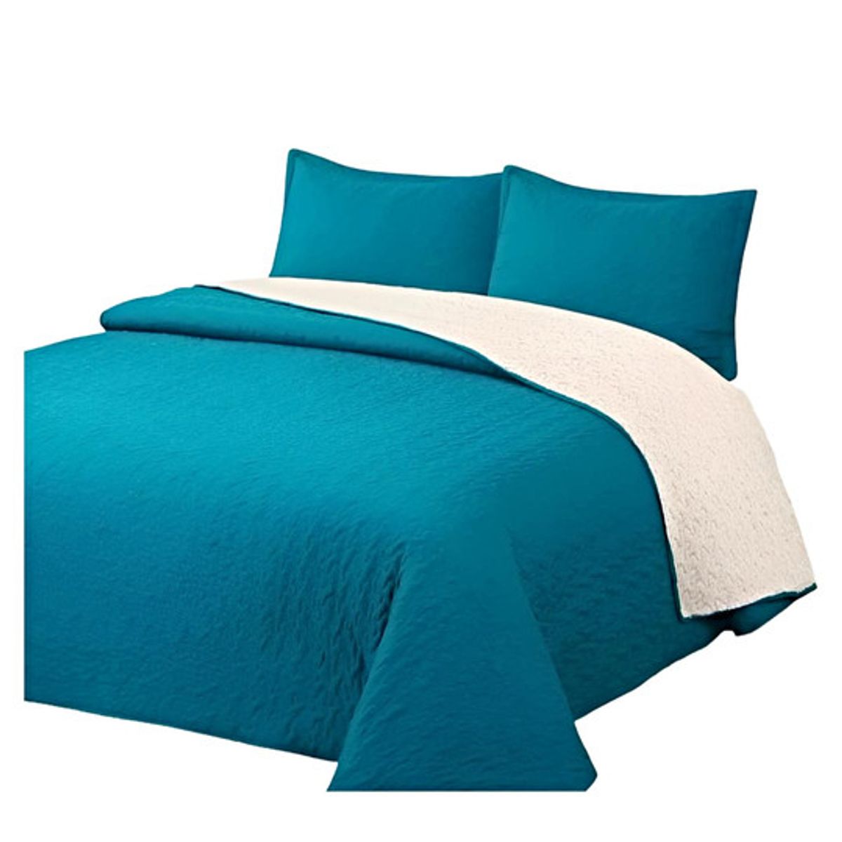 GENERICO - COBERTOR COLCHA QUILT SHERPA OTOÑO INVIERNO 2 PLAZAS