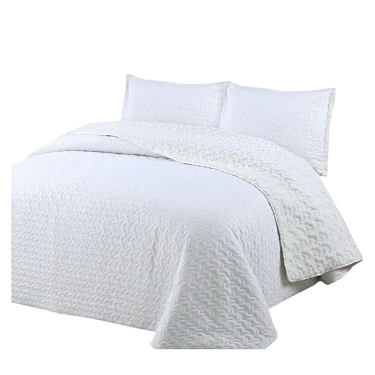 GENERICO - COBERTOR COLCHA QUILT SHERPA OTOÑO INVIERNO 2 PLAZAS