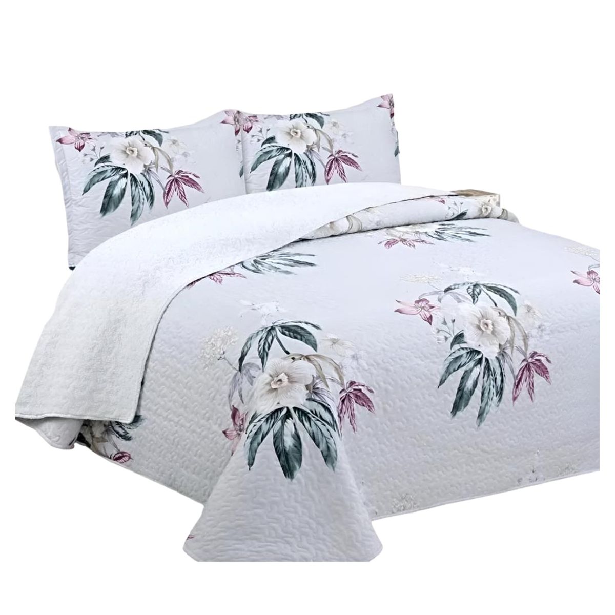 GENERICO - COBERTOR COLCHA QUILT SHERPA KING MEDIDA 230X250 cm