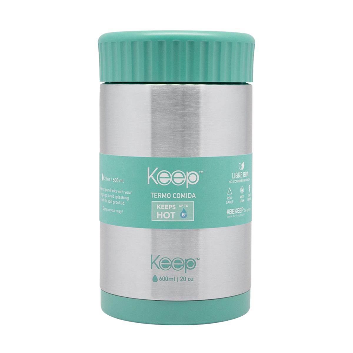 KEEP - Termo Comida Colores 0.6L CELESTE