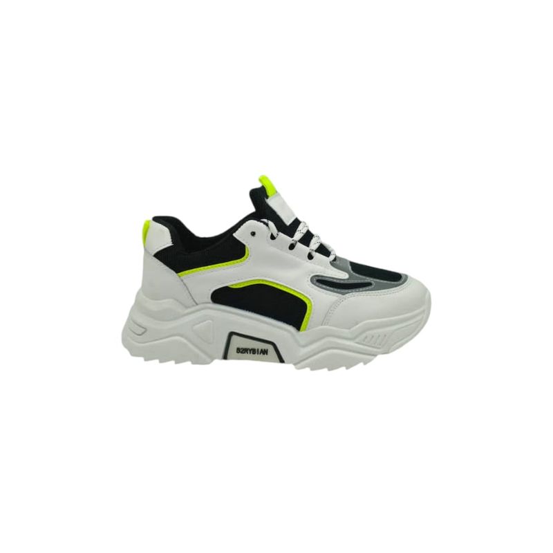 HERIEL - Zapatilla Blanca Plataforma Mujer