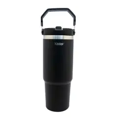 KEEP - BOTELLA INSULADA CON MANGO 85O ML - NEGRO