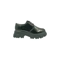 HERIEL - Mocasín Negro Plataforma Mujer.