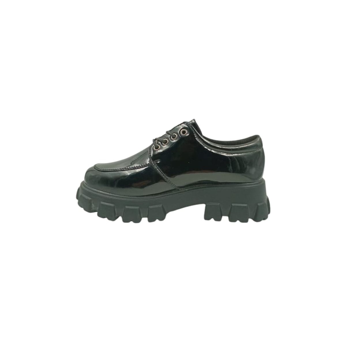 HERIEL - Mocasín Negro Plataforma Mujer