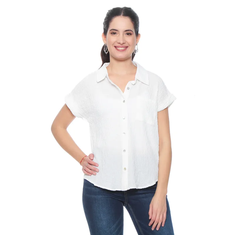 WADOS - BLUSA MANGA CORTA SOLIDA