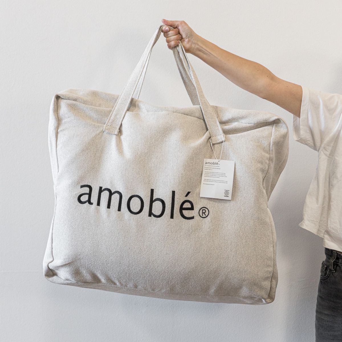 AMOBLE - Funda Sofá Seccional Carim  Izquierdo Beige Amoblé