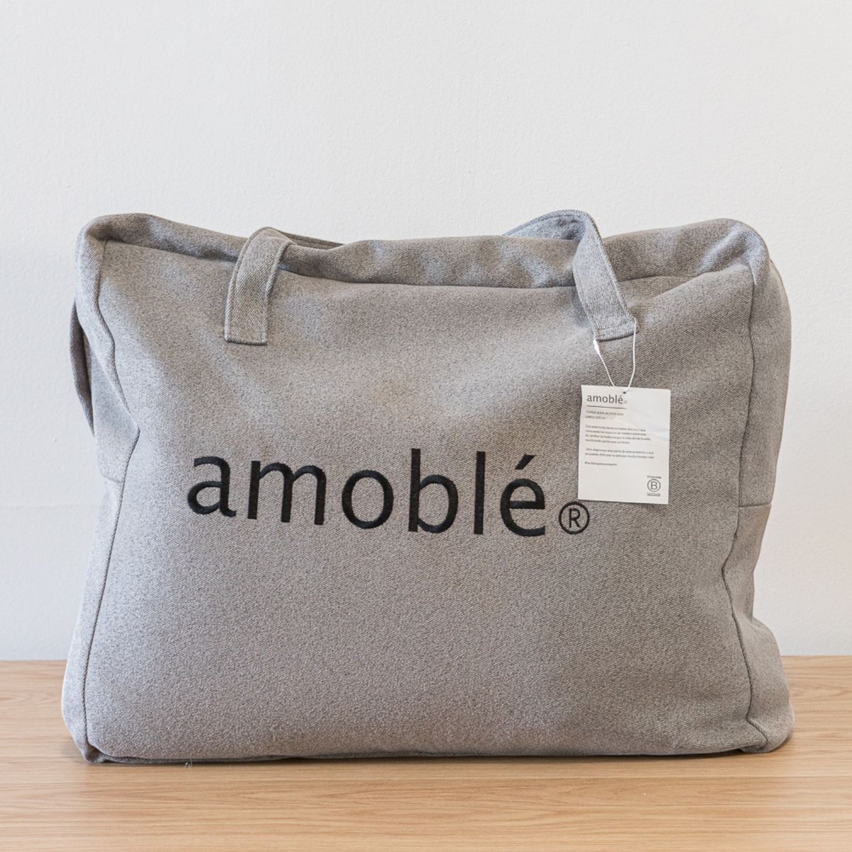 AMOBLE - Funda Sofá Sven Gris 200 Amoblé