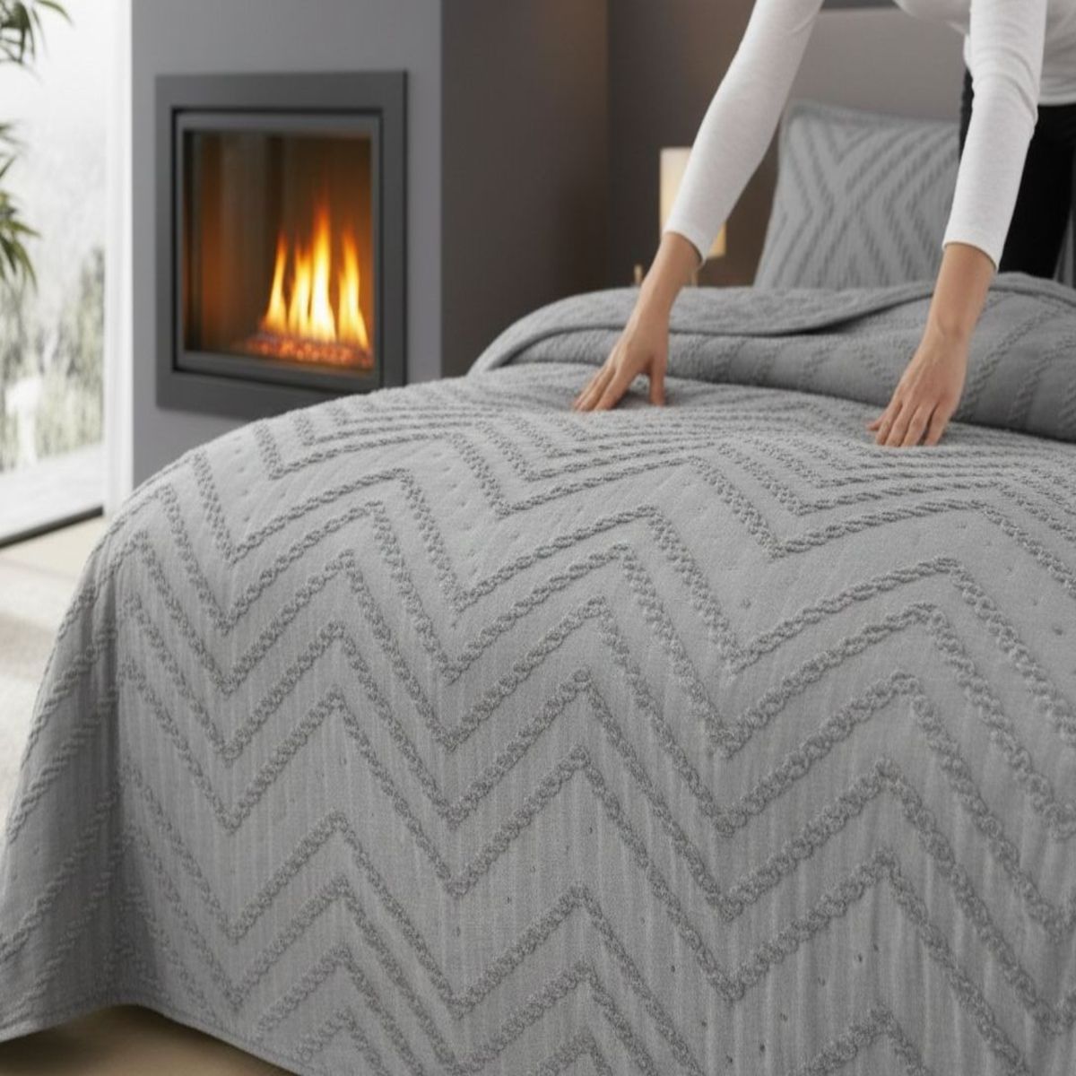 GENERICO - QUILT DE VERANO KING - SUPER KING COBERTOR DE LUJO C001