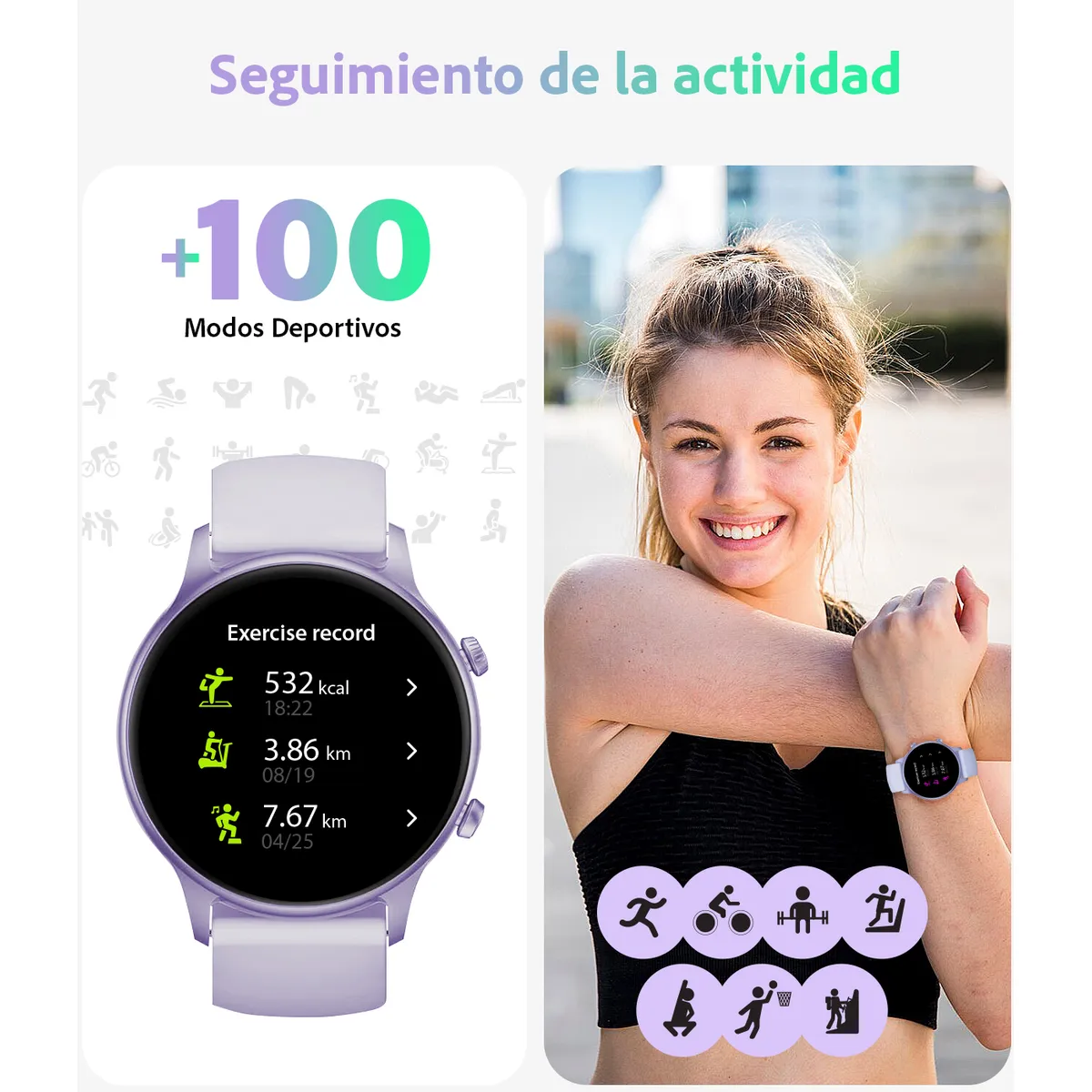GENERICO - Smartwatch Mujer Sweet Elite Reloj Inteligente  Android-iOS