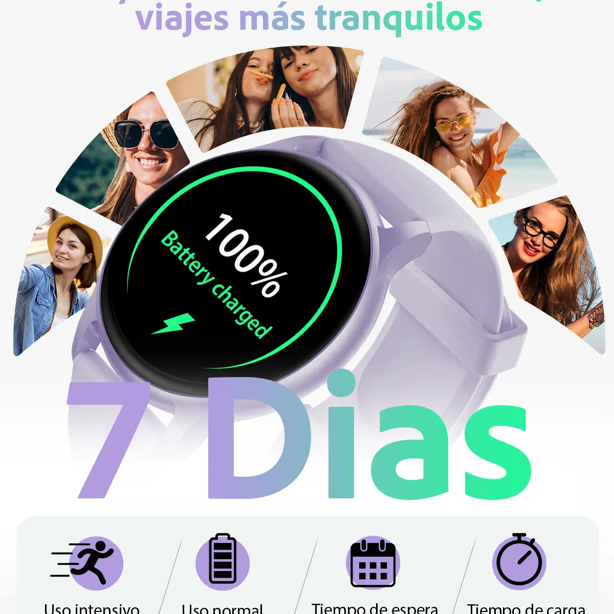 GENERICO - Smartwatch Mujer Sweet Elite Reloj Inteligente  Android-iOS