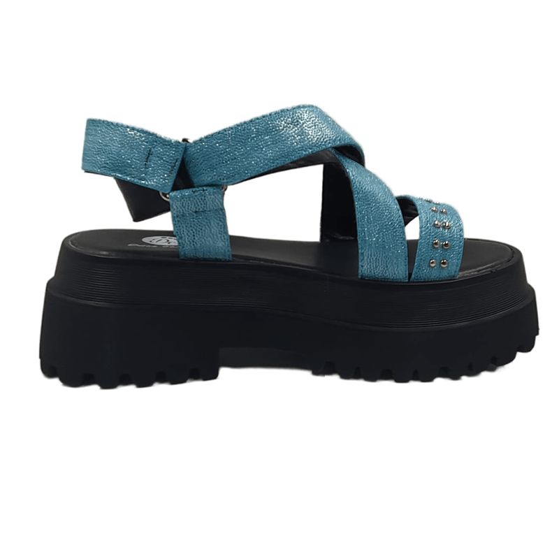 HERIEL - Sandalia Plataforma Tachas Colores.