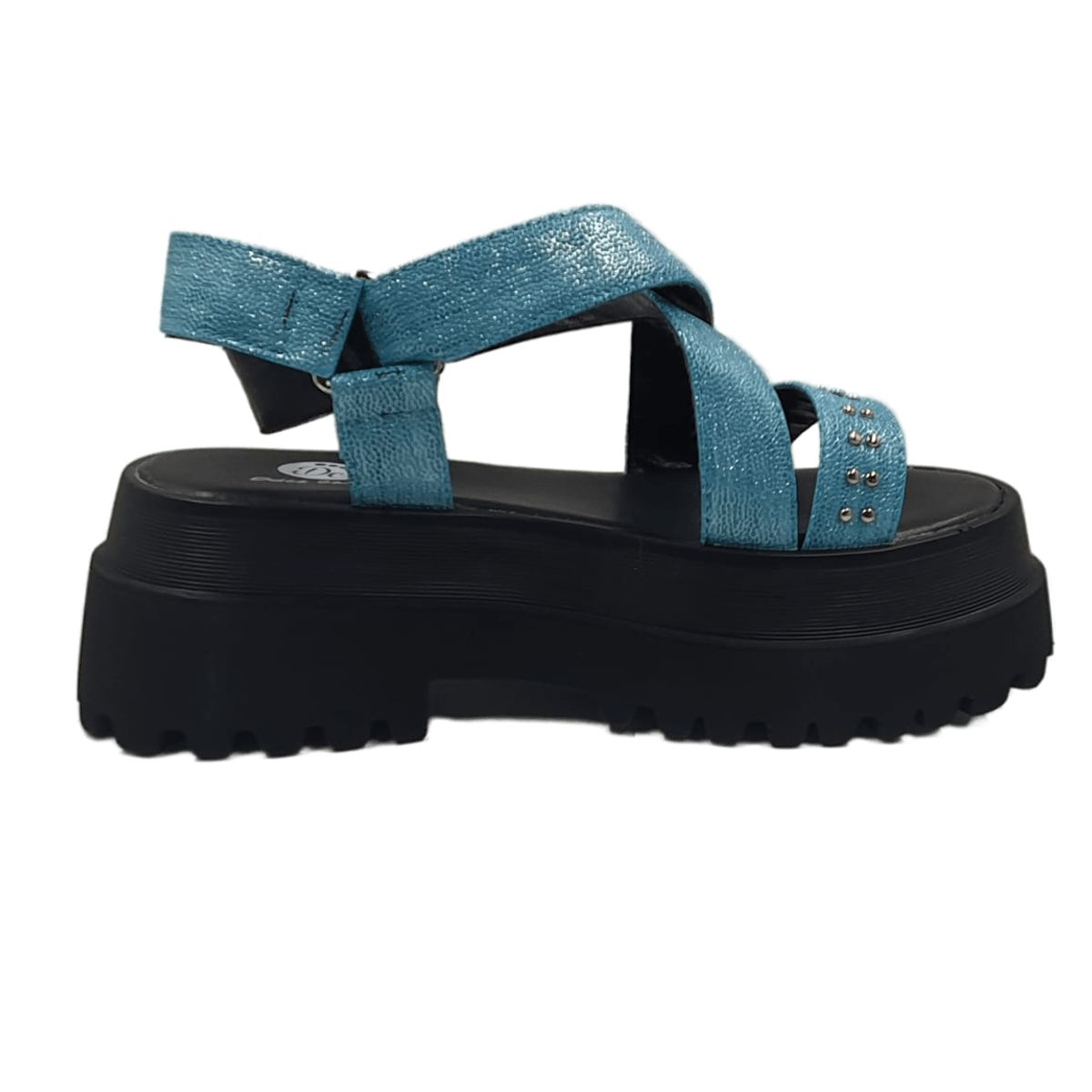 HERIEL - Sandalia Plataforma Tachas Colores