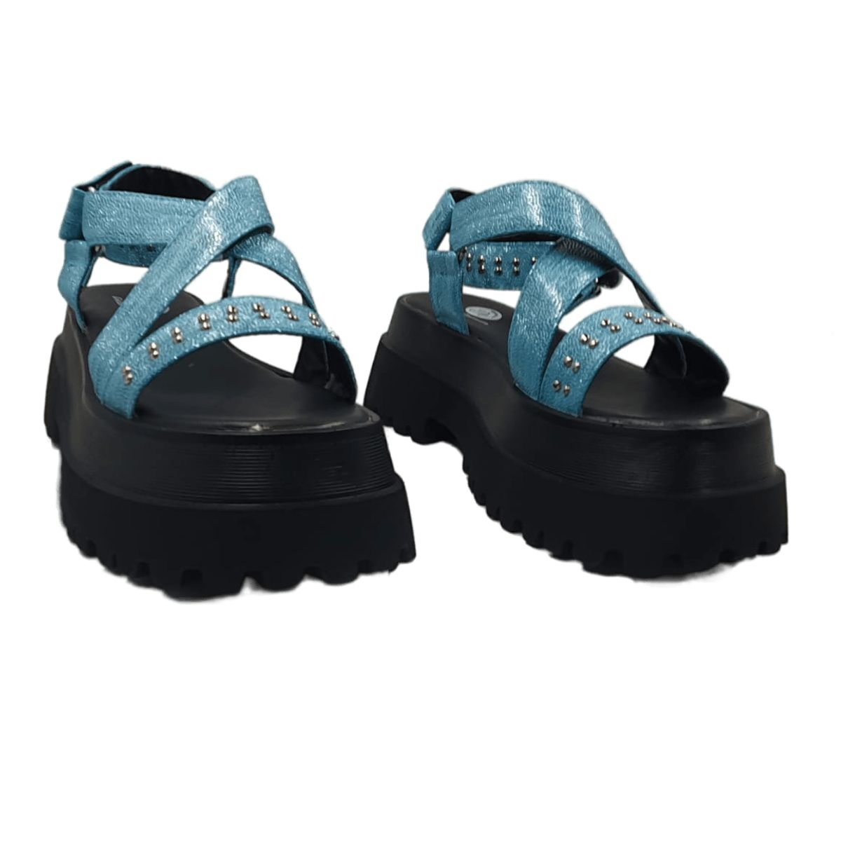 HERIEL - Sandalia Plataforma Tachas Colores