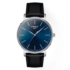 TISSOT - Reloj Everytime Cuero Azul