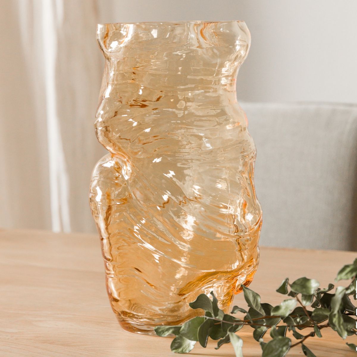 AMOBLE - Jarrón Quilvo Ocre Amoblé