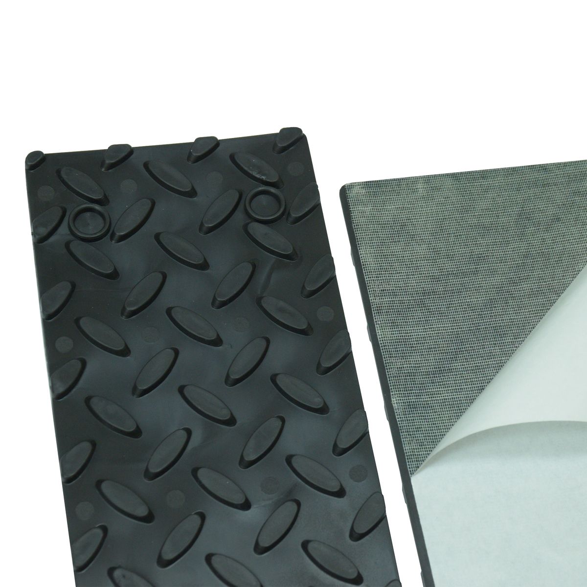 QRUBBER - Grada peldaño diamantada autoadhesiva 2 unid 39x10cm QRubber