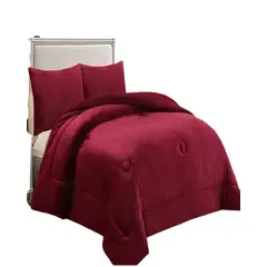 GENERICO - CUBRECAMA PLUSH CON CHIPORRO INVIERNO 2 PLAZAS BURDEO