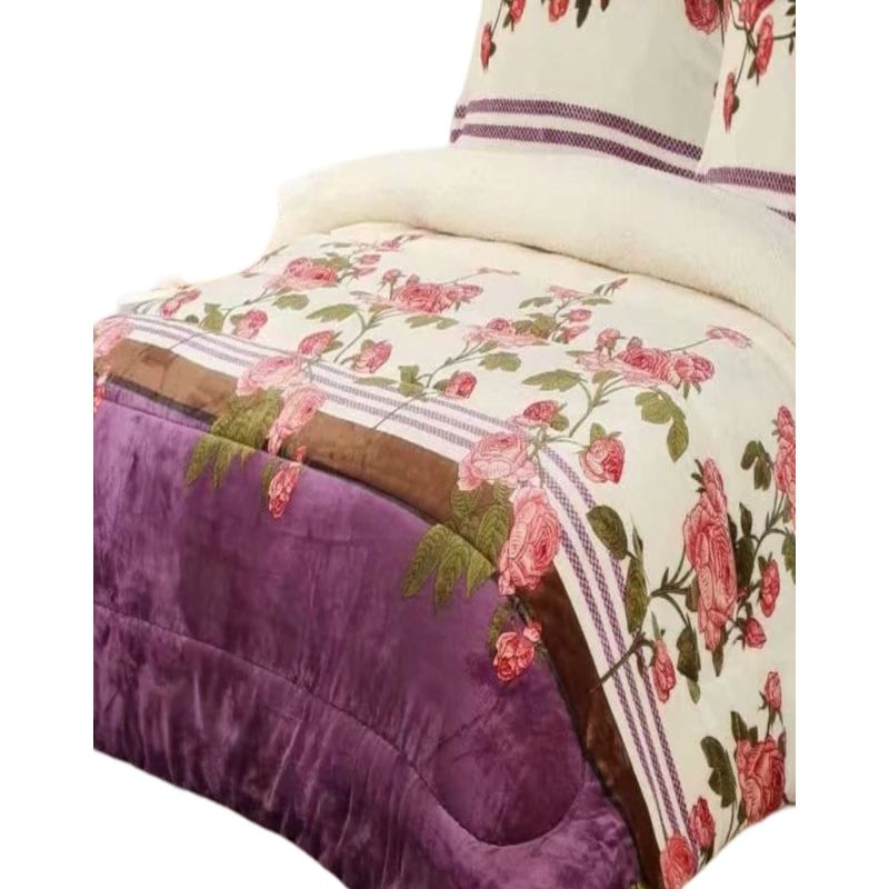 GENERICO - CUBRECAMA PLUSH CON CHIPORRO INVIERNO 2 PLAZAS CC16