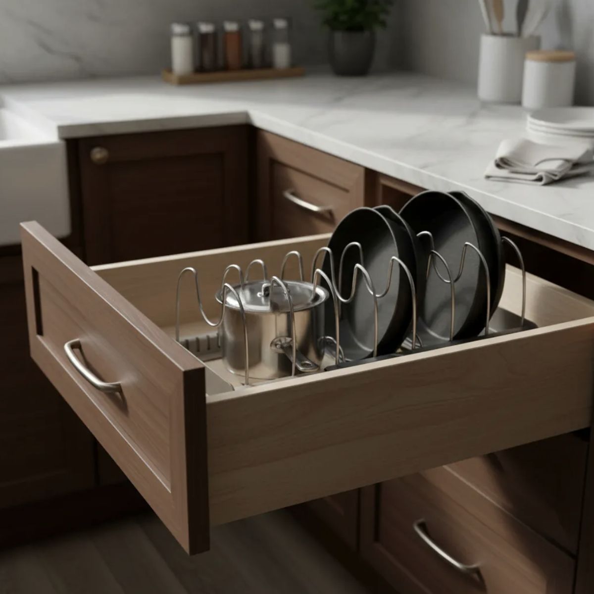 GENERICO - Rack Organizador De Ollas Expandible Menaje Tablas Tapas X L