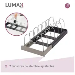 GENERICO - Rack Organizador De Ollas Expandible Menaje Tablas Tapas X L