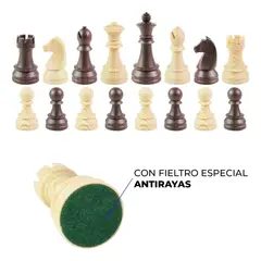 NACION AJEDREZ - Piezas De Ajedrez Abs Staunton Alemán Tipo Madera