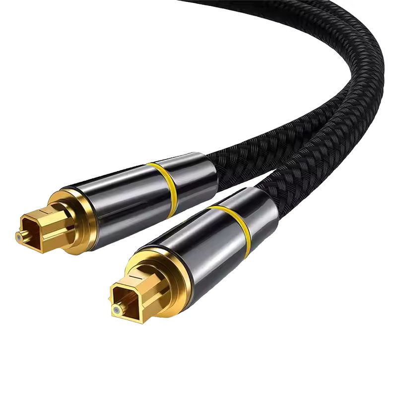 GENERICO - Cable de Audio Óptico Digital Toslink Dolby 7.1 DTS Fibra Óptica 2mts