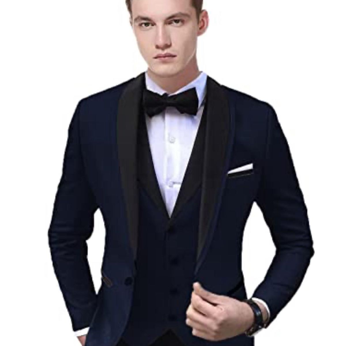 XPRESS RECHARGE - Traje elegante azul marino de 4 piezas