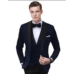 XPRESS RECHARGE - Traje elegante azul marino de 4 piezas