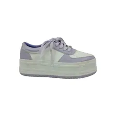 HERIEL - Zapatilla Purpura Plataforma Mujer.
